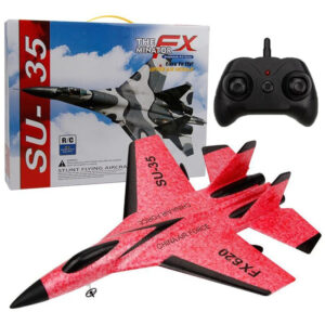 Durable EPP Foam RC Airplane with LED Lights red